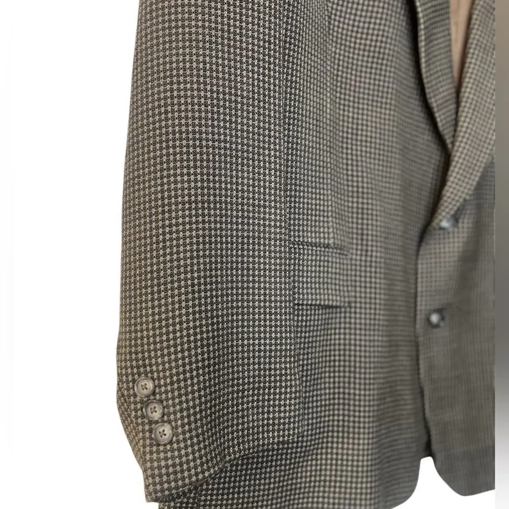 Givenchy Monsieur sport coat blazer jacket 48L tan multicolor Union- made in USA